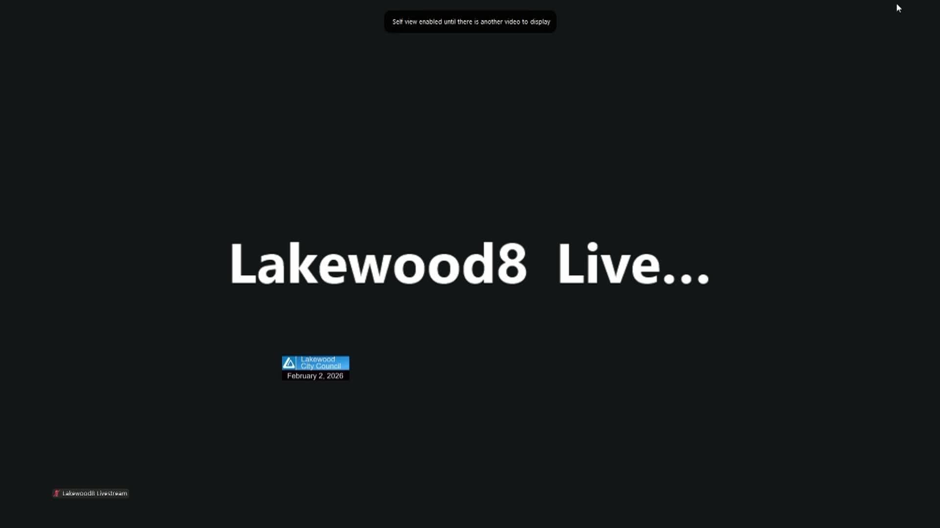 Thumbnail image for 02-02-2026 Lakewood City Council Study Session
